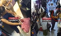 Müşteri gibi davranan çanta hırsızları! O anlar kamerada