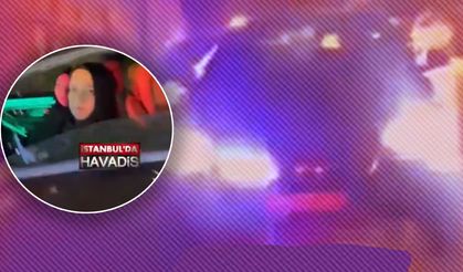 Kadın sürücü ile motokurye arasında "çakar" tartışması!