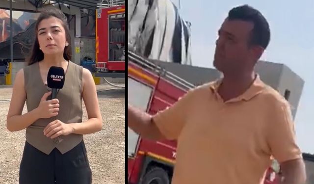 Fabrika sahipleri basın mensuplarını böyle engelledi! "Burası benim yatak odam"