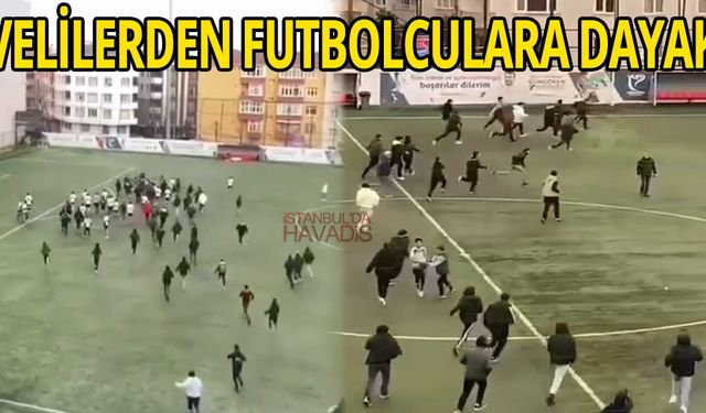 İstanbul'da Saha Karıştı! Veliler Futbolculara Saldırdı!