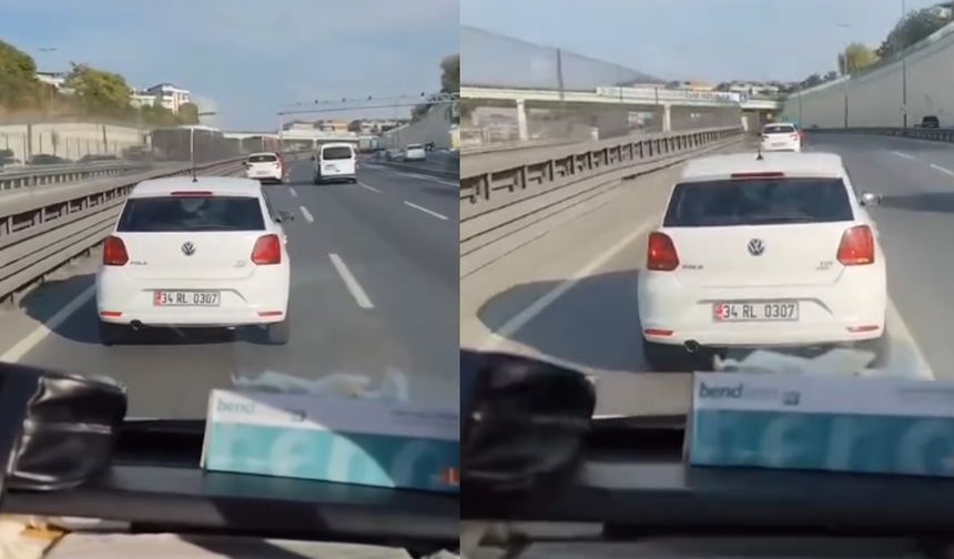 İstanbul'da tepki çeken görüntü! Ambulansın önüne geçip dakikalarca yol vermedi