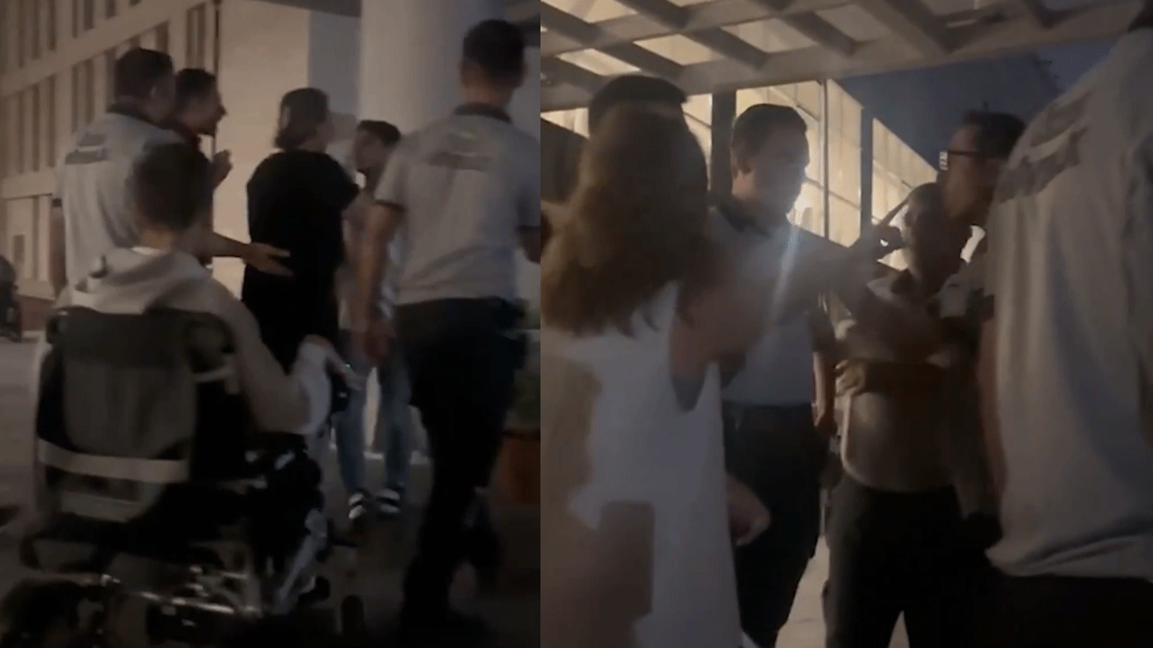 Güvenlik görevlisinden engelli çocuklara saldırı! Burada oturamazsınız dedi