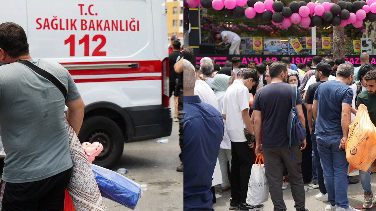 Mağazanın indirimini duyan geldi! Sokak mahşer alanına döndü