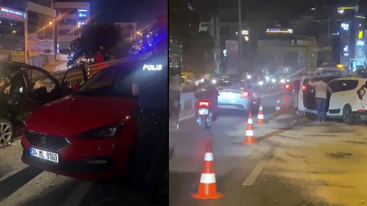 Pendik'te zincirleme kaza! 1'i çocuk 5 kişi yaralandı