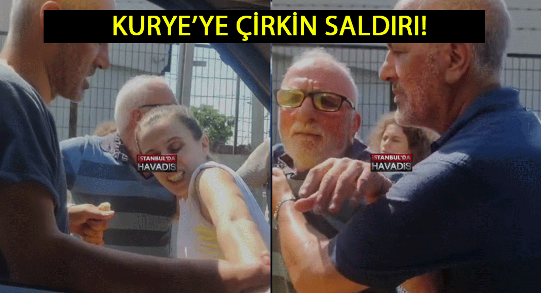 Beykoz'da kuryeye çirkin saldırı!