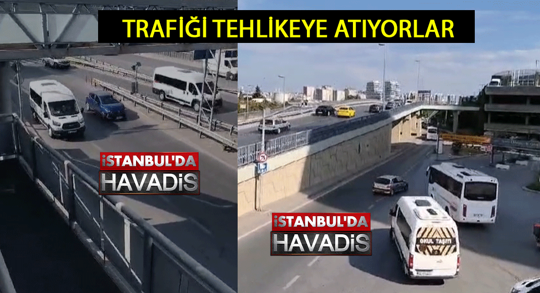 Trafiğe girmemek için geri geri gidiyorlar!